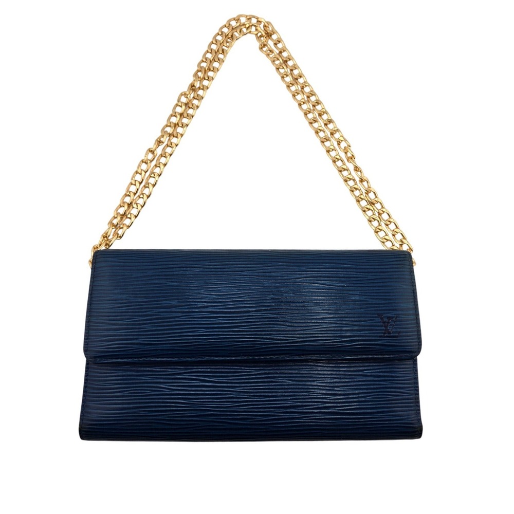 Louis Vuitton Toledo Blue Epi Leather Portefeuille International Wallet CA0939